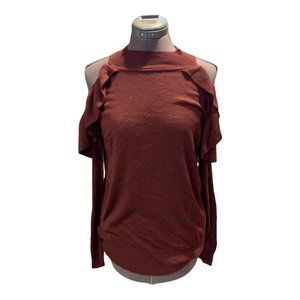 Rev Pamela Ruffle Detail Cold Shoulder